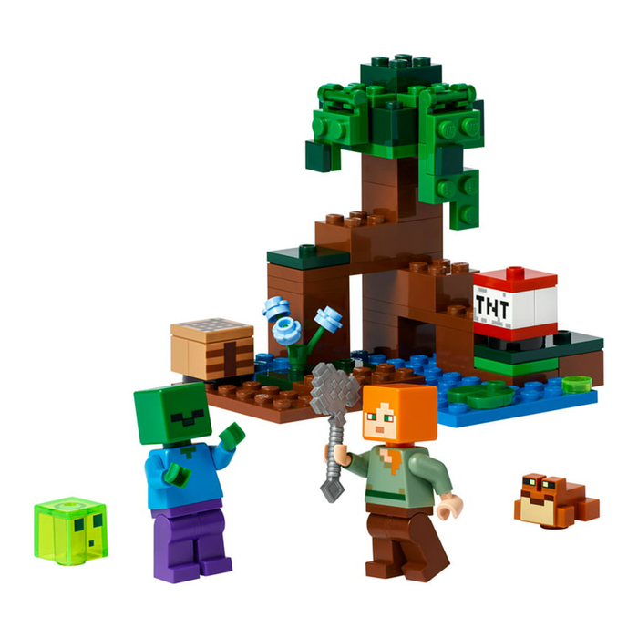 LEGO Minecraft The Swamp Adventure 21240 Building Toy Set