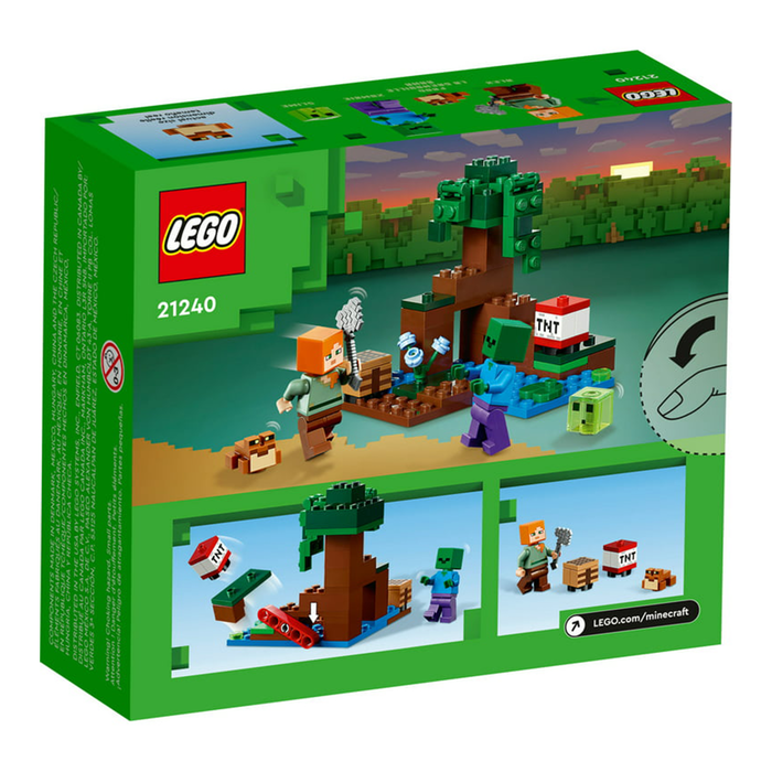 LEGO Minecraft The Swamp Adventure 21240 Building Toy Set