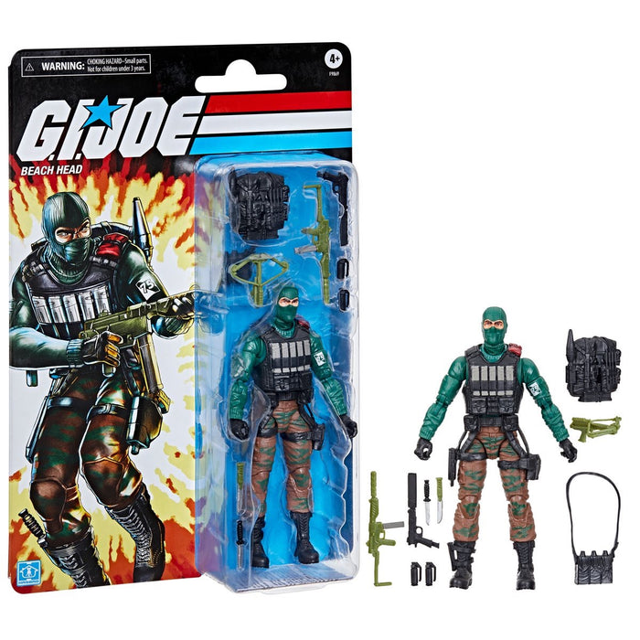 G.I. Joe Classified Series Retro Cardback Beach Head 6-Inch Action Figure