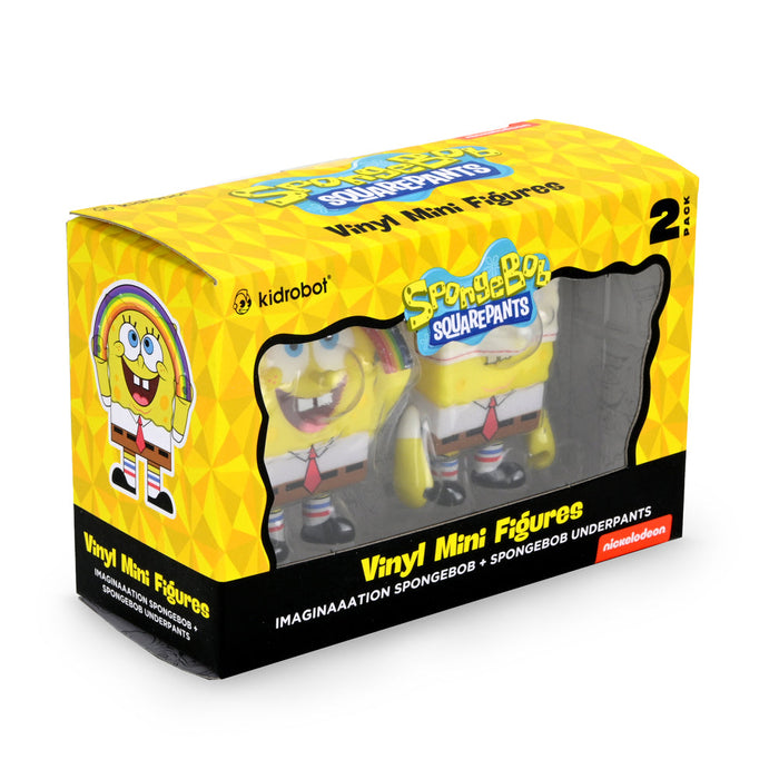 Imaginaaation Spongebob Squarepants & Spongebob Underpants Vinyl Figure 2-Pack