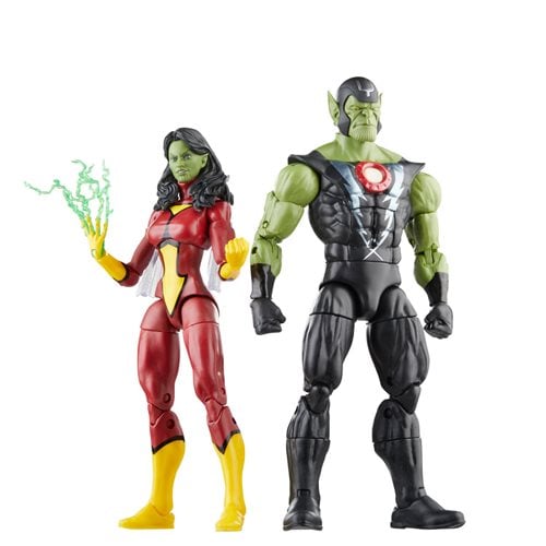 Avengers 60th Anniversary Marvel Legends Skrull Queen and Super-Skrull 6-Inch Action Figures