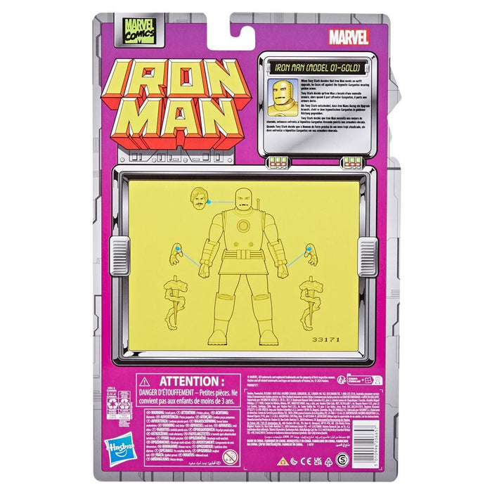 Iron Man Marvel Legends Iron Man (Model 01 Gold) 6-Inch Action Figure