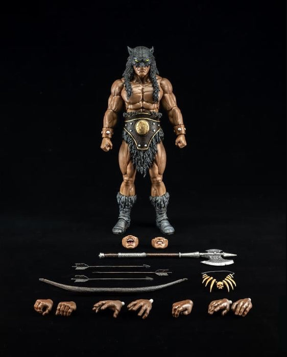 Fire and Ice 1:12 Scale Dark Wolf Action Figure