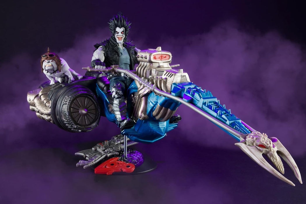 DC Multiverse (Justice League of America) Lobo & Spacehog 7-Inch Scale Action Figure with Vehicle Gold Label Exclusive