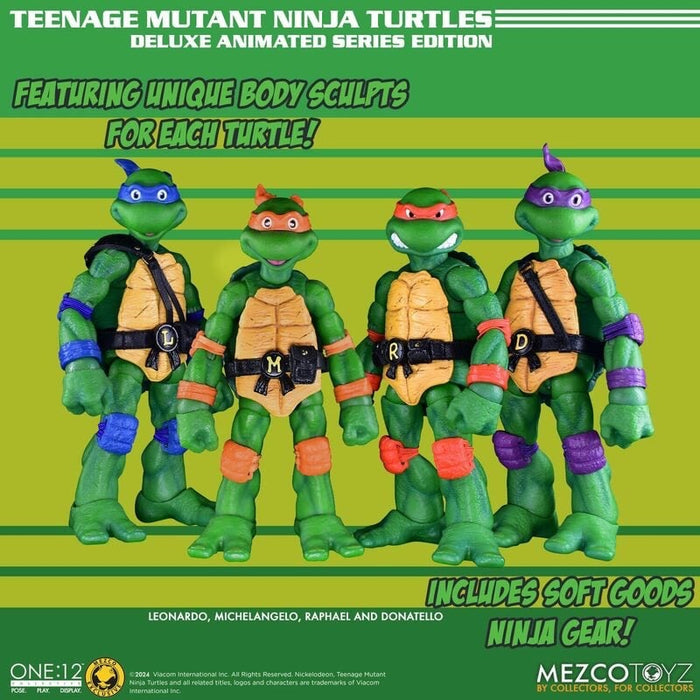 One:12 Collective Teenage Mutant Ninja Turtles Deluxe Animated Series Edition