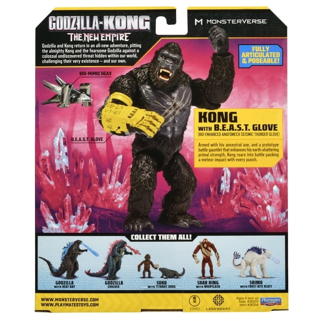 Godzilla x Kong: The New Empire 6-Inch Kong with B.E.A.S.T. Glove Action Figure