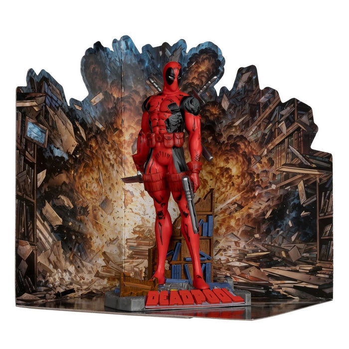 Marvel Wave 1 Deadpool The New Mutants #98 1:10 Scale Posed Figure with Scene