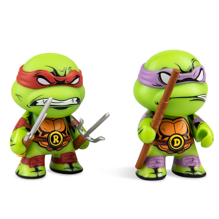 Teenage Mutant Ninja Turtles Raphael & Donatello 3-Inch Vinyl Figure 2-Pack