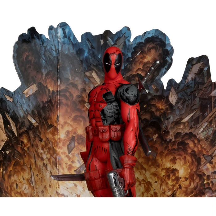 Marvel Wave 1 Deadpool The New Mutants #98 1:10 Scale Posed Figure with Scene