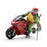 Teenage Mutant Ninja Turtles BST AXN IDW Raphael Action Figure with Metallic Candy Coat GITD Sport Bike