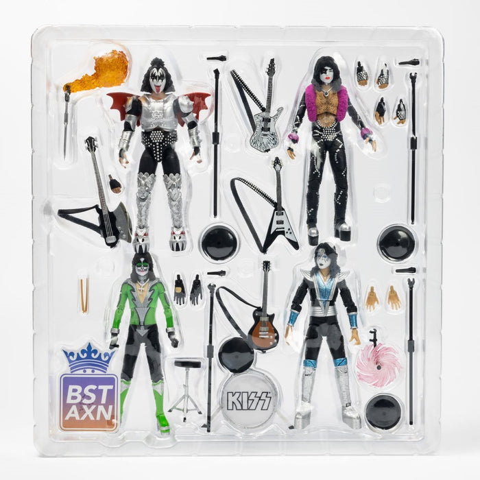 KISS Vegas Outfits BST AXN 5-Inch Action Figure 4-Pack Convention Exclusive