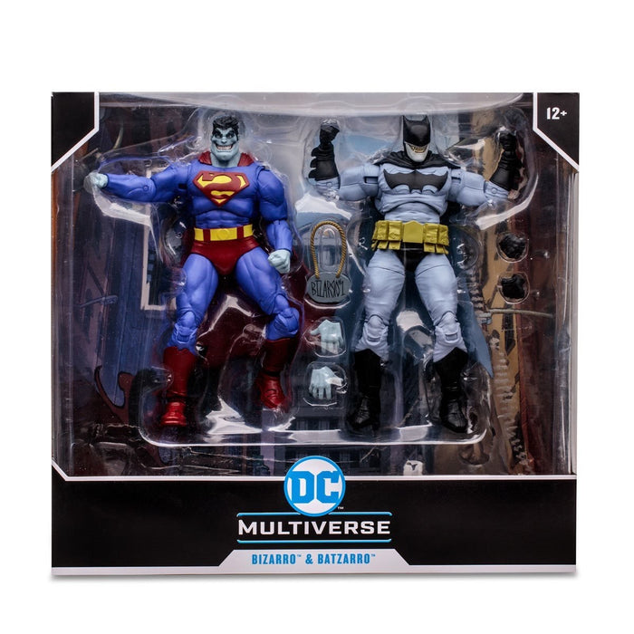 DC Multiverse Bizarro and Batzarro 7-Inch Scale Action Figure 2-Pack