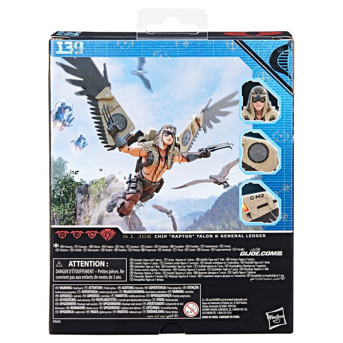 G.I. Joe Classified Series Chip "Raptor" Talon and General Ledger 6-Inch Action Figure