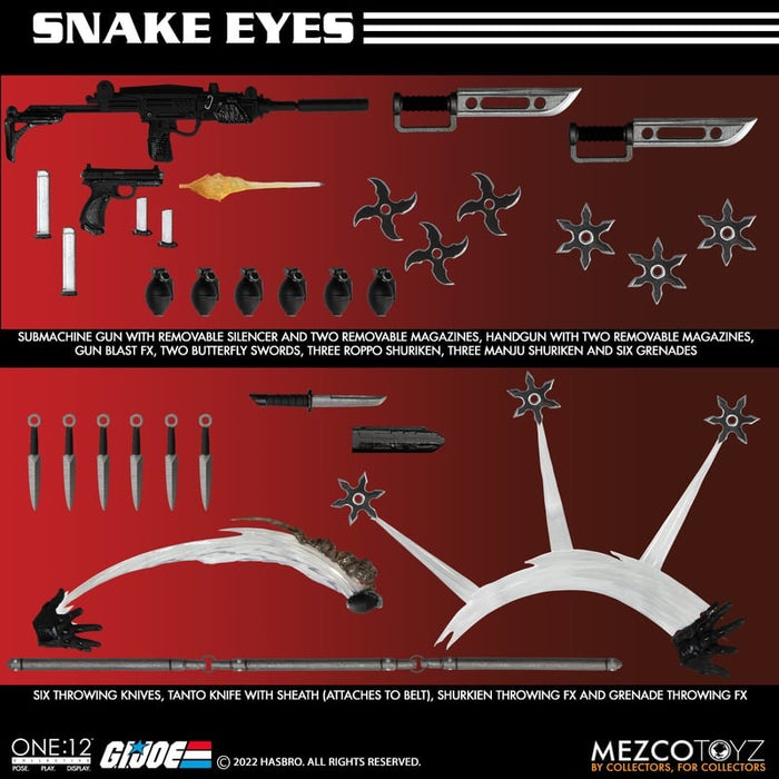 Mezco One:12 Collective G.I. Joe: Snake Eyes Deluxe Edition