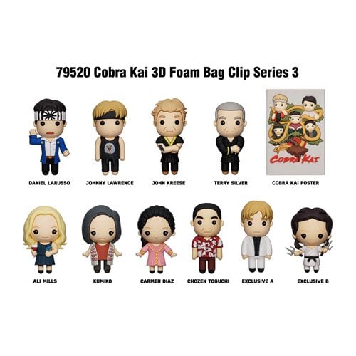 Cobra Kai Series 3 3D Foam Bag Clip