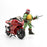 Teenage Mutant Ninja Turtles BST AXN IDW Raphael Action Figure with Metallic Candy Coat GITD Sport Bike