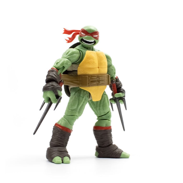 Teenage Mutant Ninja Turtles BST AXN IDW Raphael Action Figure with Metallic Candy Coat GITD Sport Bike