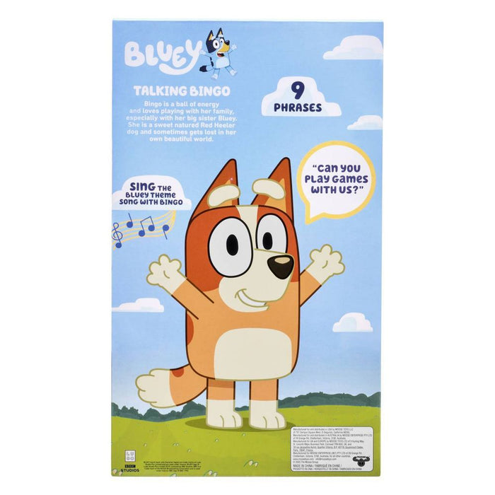 Bluey Sound Effects Talking Bingo Stuffed Plush