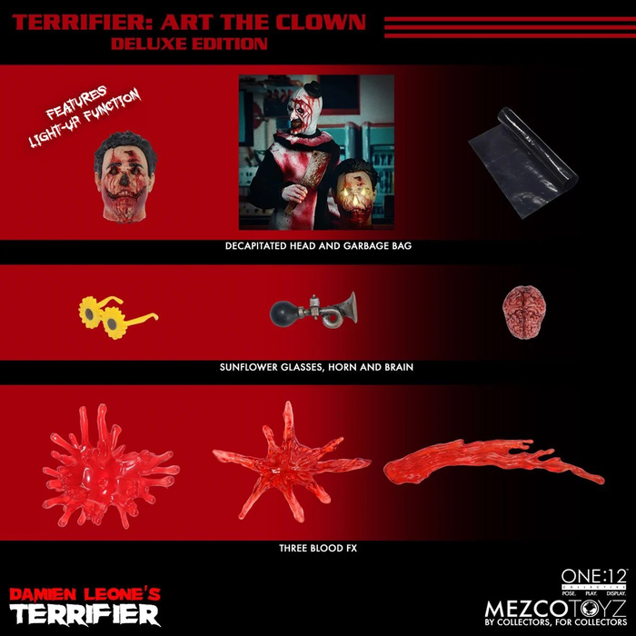 Mezco One:12 Collective Terrifier Art the Clown Action Figure