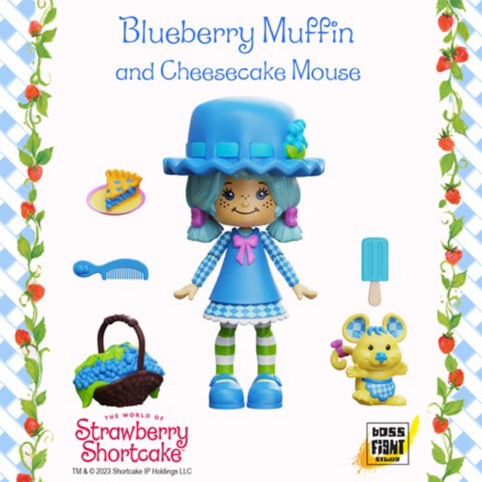 Strawberry Shortcake 6-Inch Blueberry Muffin with Cheesecake Mouse Figure