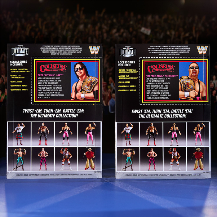 WWE Coliseum Collection Hart Foundation Action Figure 2-Pack