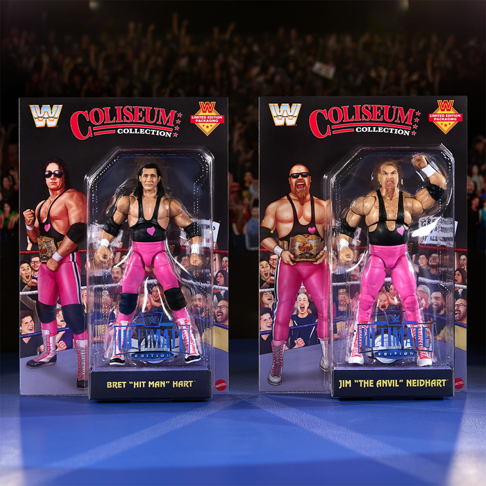 WWE Coliseum Collection Hart Foundation Action Figure 2-Pack