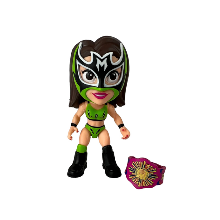 Legends of Lucha Libre - Luchacitos Lady Maravilla (Green Suit) 3-Inch Mini Action Figure