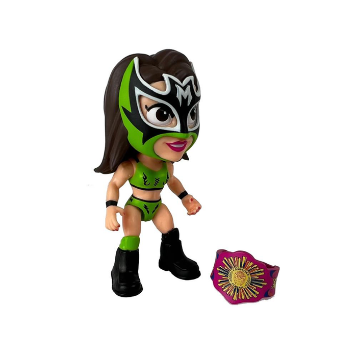 Legends of Lucha Libre - Luchacitos Lady Maravilla (Green Suit) 3-Inch Mini Action Figure