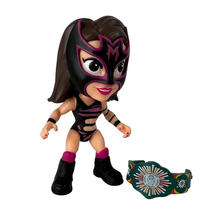 Legends of Lucha Libre - Luchacitos Lady Maravilla (Pink Suit) 3-Inch Mini Action Figure