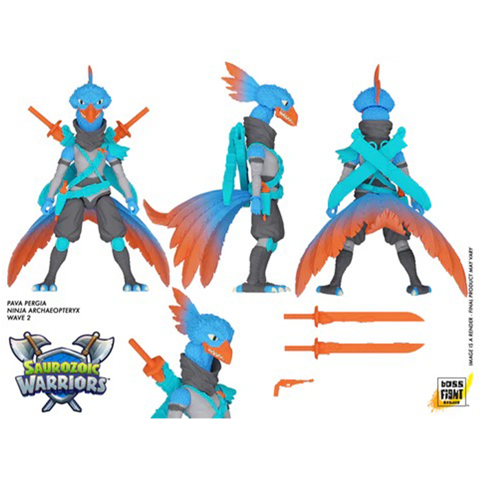 Saurozoic Warriors - Pava Pergia 6-Inch Scale Action Figure