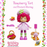 Strawberry Shortcake 6-Inch Rasberry Tart with Rhubarb Monkey Figure