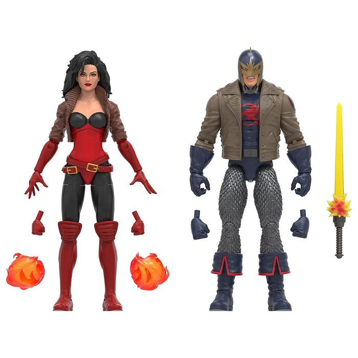 Marvel Legends Series Avengers 60th Anniversary Black Knight and Marvel's Sersi 6-Inch Action Figure 2-Pack