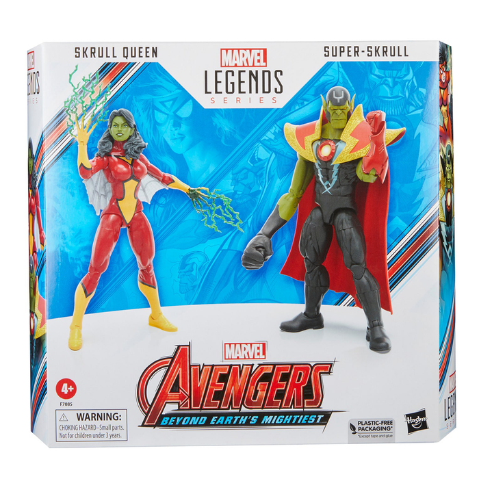 Avengers 60th Anniversary Marvel Legends Skrull Queen and Super-Skrull 6-Inch Action Figures