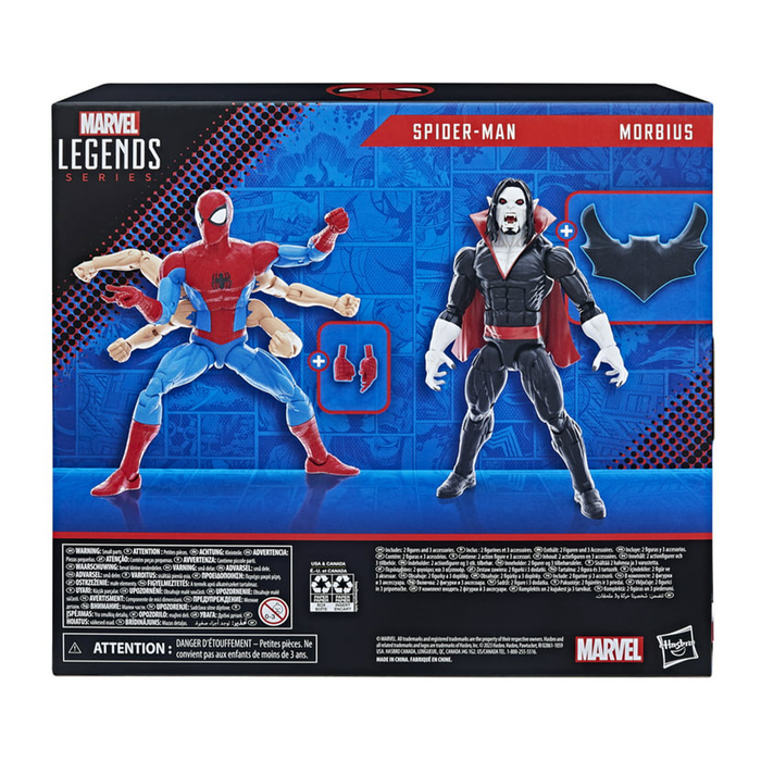 Marvel Legends Series Spider-Man vs Morbius 6-Inch Action Figure 2-Pack