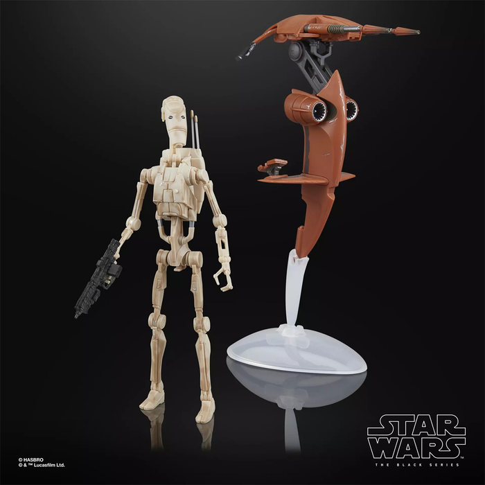 Star Wars The Black Series STAP & Battle Droid Action Figure & Vehicle Set