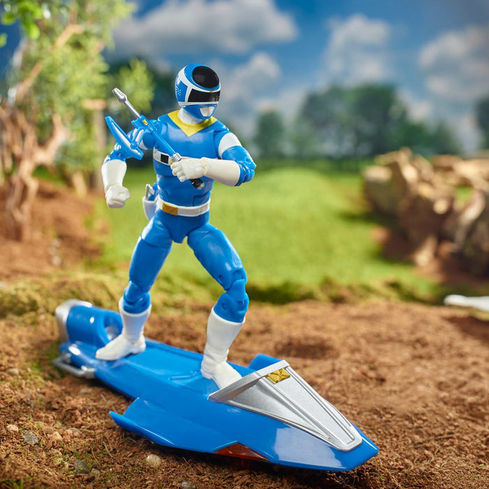 Power Rangers Lightning Collection Deluxe In Space Blue Ranger with Glider 6-Inch Action Figure