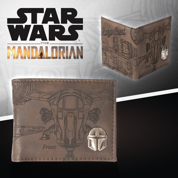 Star Wars: The Mandalorian Etched Print PU Bi-Fold Wallet