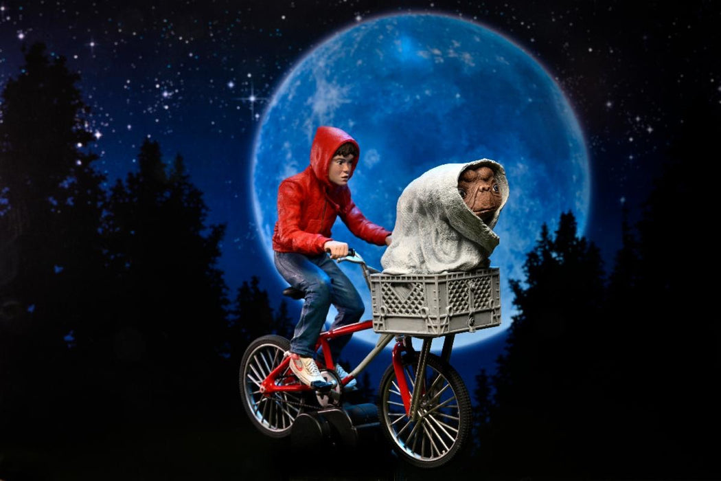 E.T. 40th Anniversary Elliott & E.T. on Bicycle 7-Inch Scale Action Figure