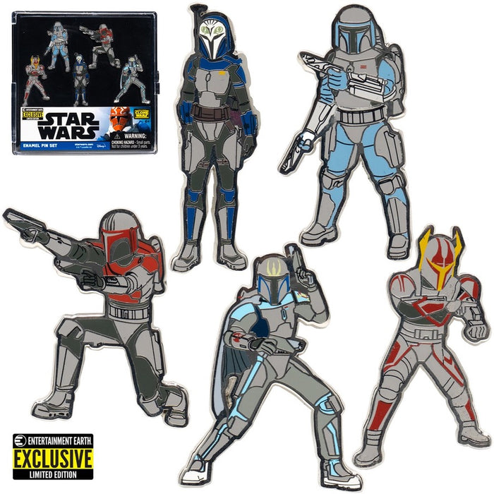 Star Wars: The Clone Wars Mandalorians Enamel Pin 5-Pack EE Exclusive