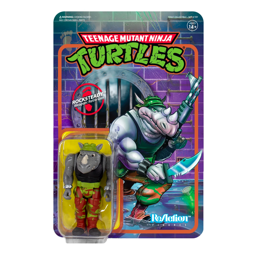 Teenage Mutant Ninja Turtles ReAction Rocksteady Figure