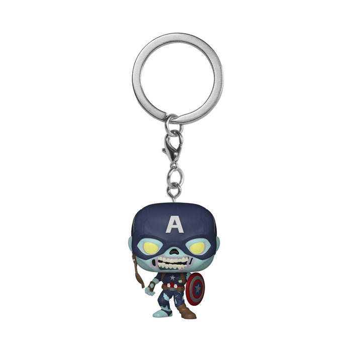 What If Zombie Captain America Pocket Pop! Key Chain