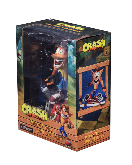 Crash Bandicoot 7-Inch Scale Deluxe Crash with Hoverboard Action Figure