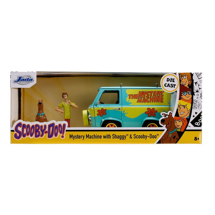 Scooby-Doo Mystery Machine with Scooby and Shaggy Figures 1:24 Die-Cast Metal Vehicle