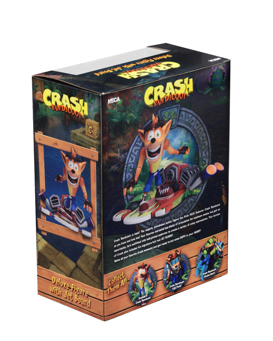 Crash Bandicoot 7-Inch Scale Deluxe Crash with Hoverboard Action Figure