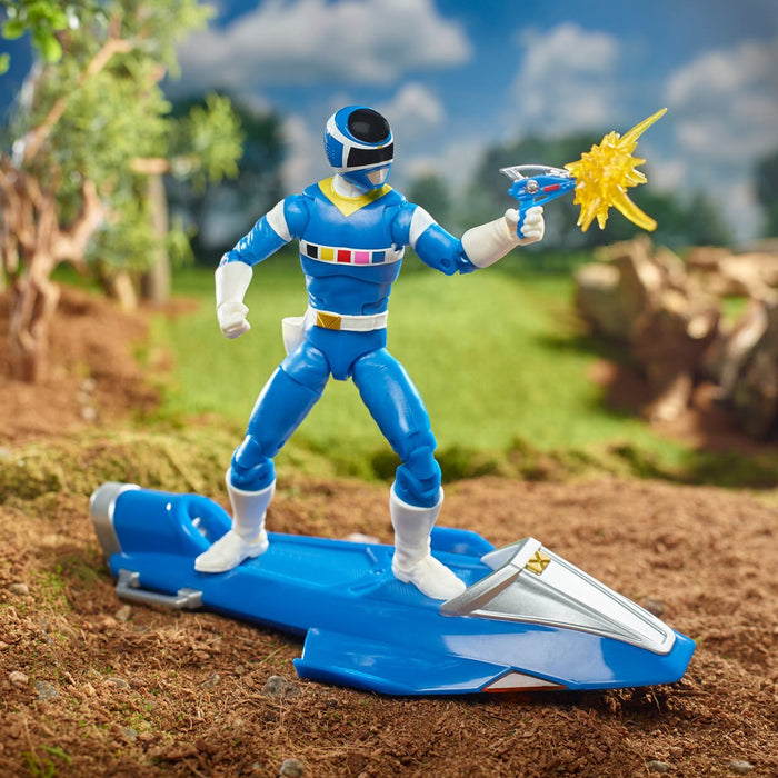 Power Rangers Lightning Collection Deluxe In Space Blue Ranger with Glider 6-Inch Action Figure