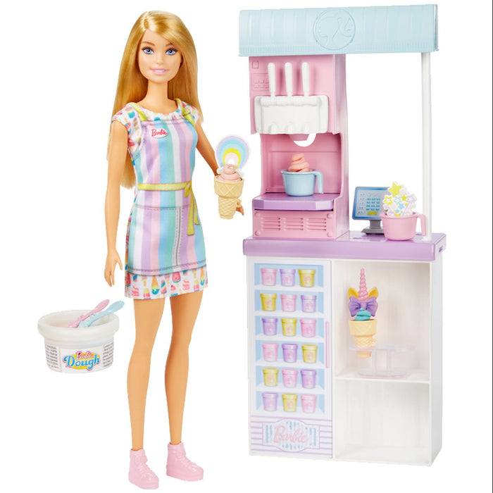 Barbie Ice Cream Shopkeeper Doll Playset