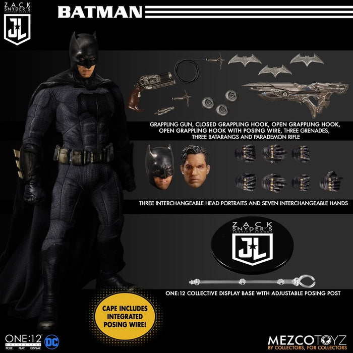 Mezco DC Zack Snyder Justice League Deluxe One:12 Collective Steel Boxed Set