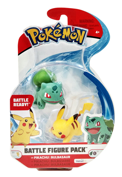 Pokemon Battle Figure Pack Pikachu + Bulbasaur