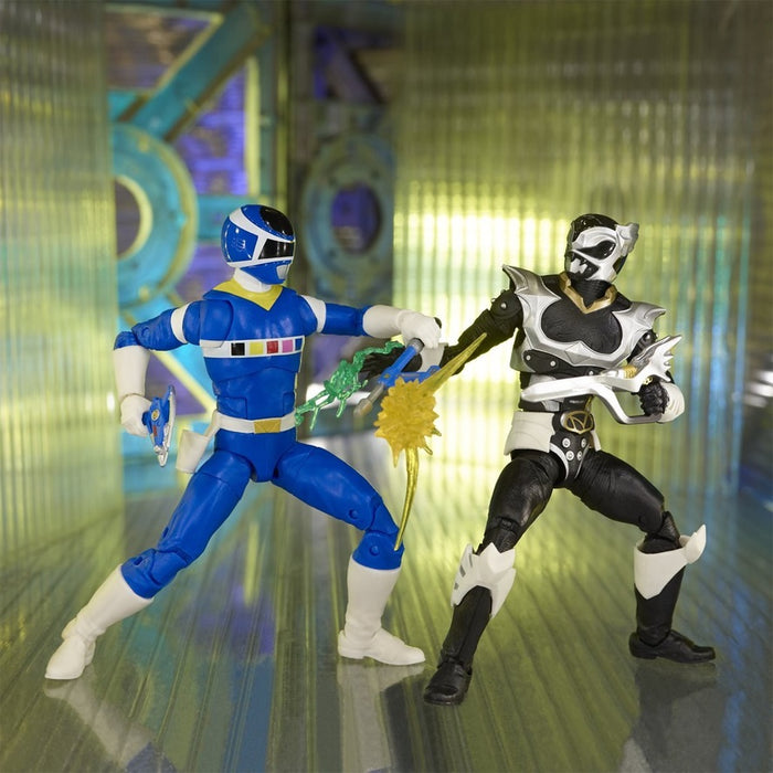 Power Rangers Lightning Collection In Space Blue Ranger vs. Silver Psycho Ranger 6-Inch Action Figures Battle Pack