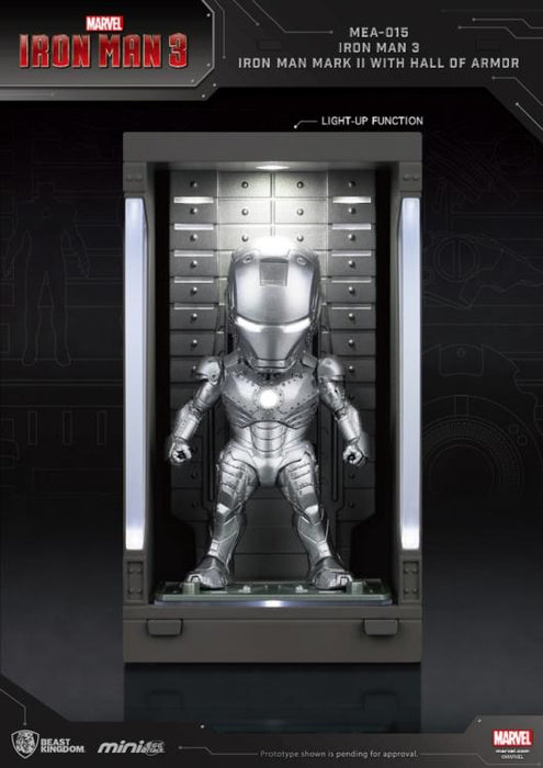 Iron Man 3 MEA-015 Iron Man MK II Action Figure with Hall of Armor Display - Previews Exclusive